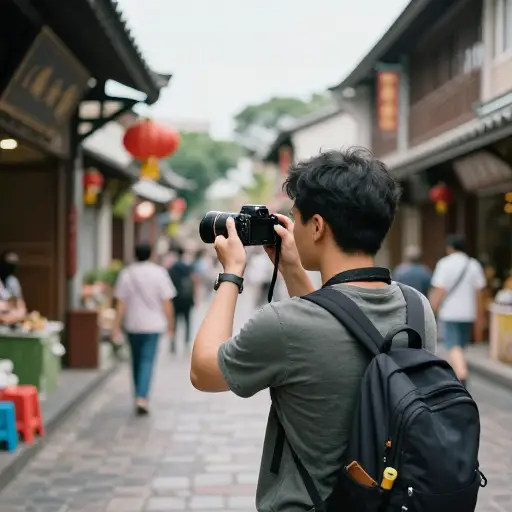 在亚洲旅行期间，我拍下了许多值得纪念的照片。