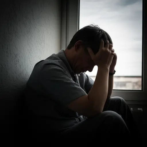 听到这个坏消息，他陷入了深深的痛苦之中。