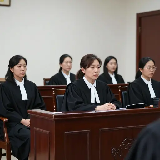 许多女性从事法律工作并成为法官。