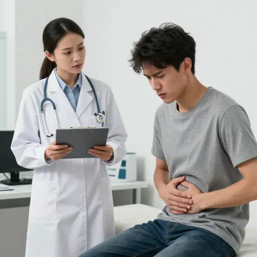 医生建议他尽快切除发炎的阑尾。