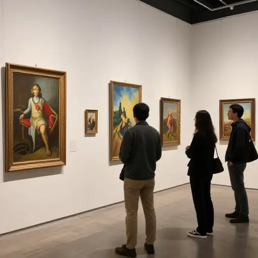 这些画将根据主题进行分类，我们的客人将有机会观看它们并与创作者交谈。