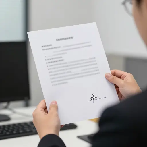 他出示了一份客户签署的声明。