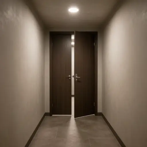 这座建筑有一条通过地下室的秘密逃生路线。