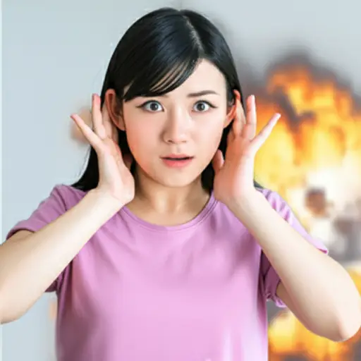 突如其来的巨响把她吓了一跳。