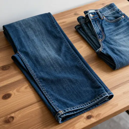 牛仔布是一种耐用的棉织物，常用于制作牛仔裤等休闲服装。