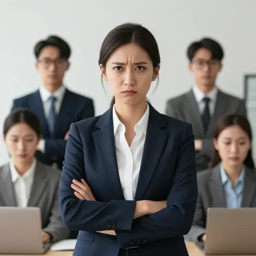 她傲慢的行为让她在同事中不受欢迎。