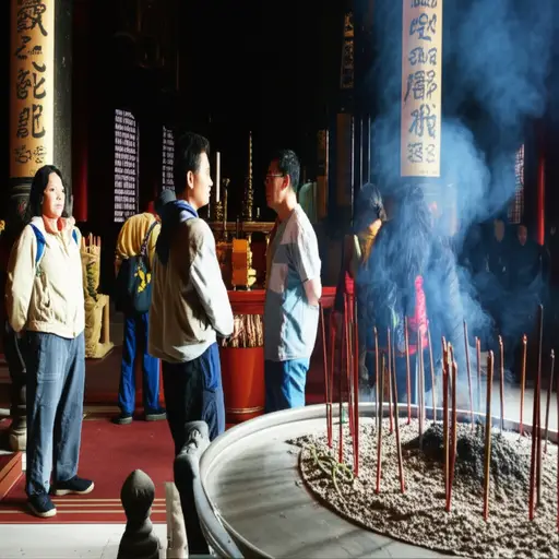 在圣地大声喧哗被视为对神灵的亵渎。