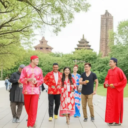 这个社区对来自不同文化背景的人非常包容。