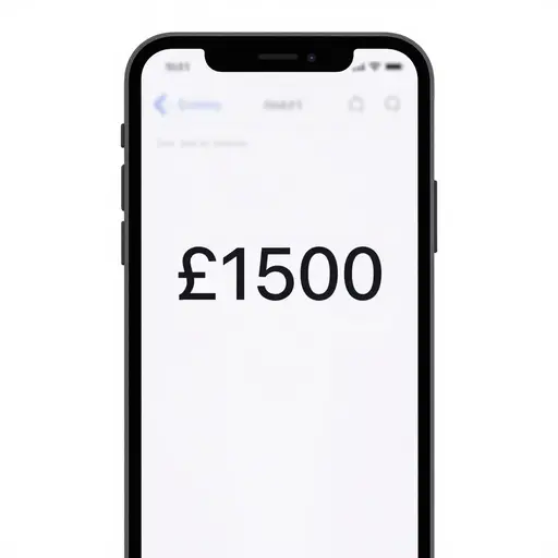 他的税后月薪是1500英镑。