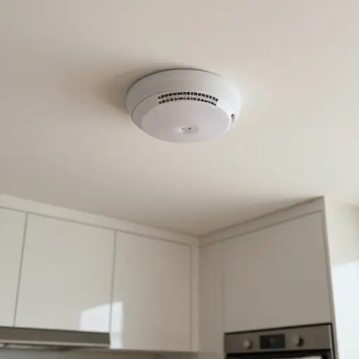 在厨房安装烟雾报警器很重要。