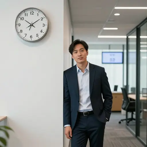 你不用着急，会议一小时后才开始。