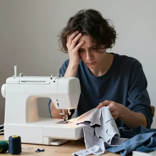 在制作自制服装方面，我完全没用。