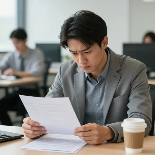 由于工作效率低下，他收到了解雇通知。