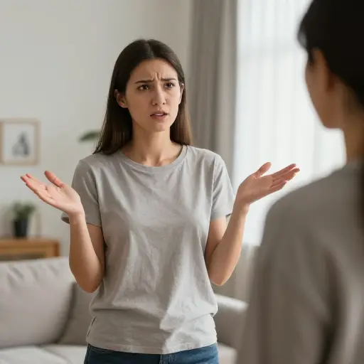 当她说“你觉得我会相信这种谎话吗？”，那明显是个反问句。