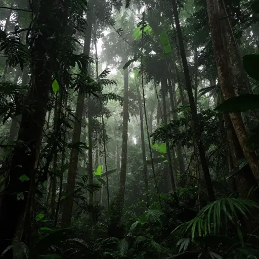 雨林笼罩着深沉的阴暗。