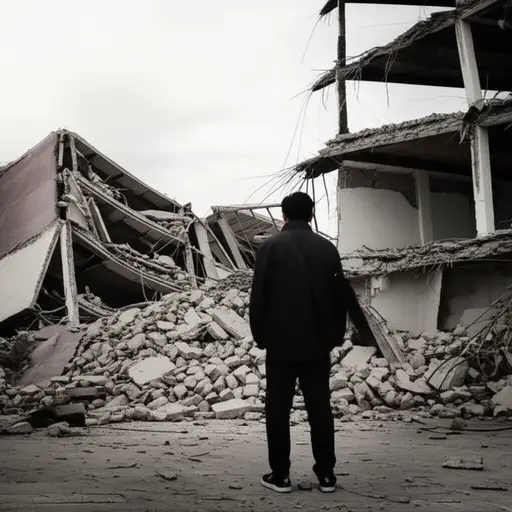 他是那场地震中唯一的幸存者。