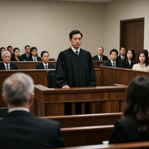 在判决宣布前，一种令人不安的沉默笼罩着法庭。