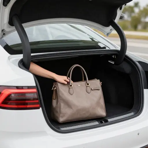 你能打开后备箱吗？我需要把我的包拿出来。