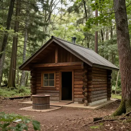 林间小屋没有自来水。