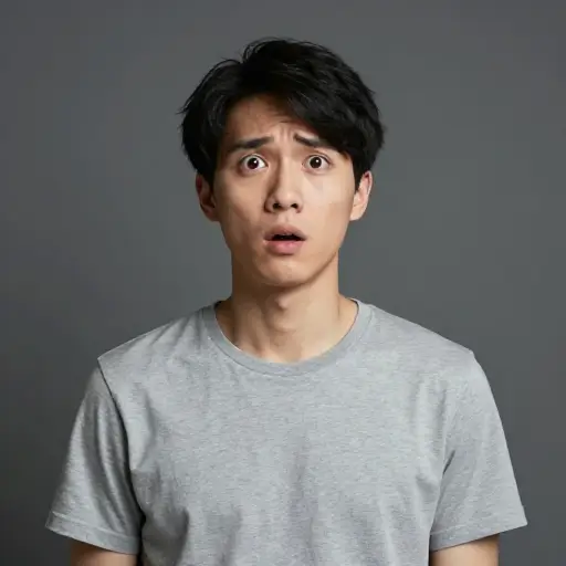 我的脑子一片空白，一句话也说不出来。
