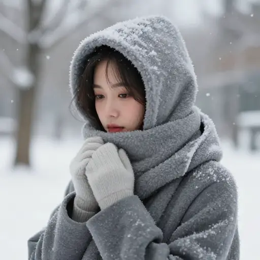 外面冷极了，多穿几层保暖。