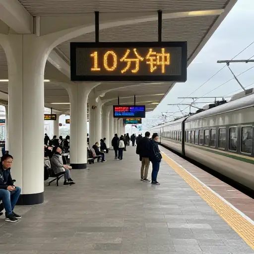下一班火车十分钟后出发。