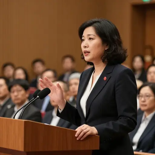 领袖的演讲令人印象深刻，并证实了她对党的信念。