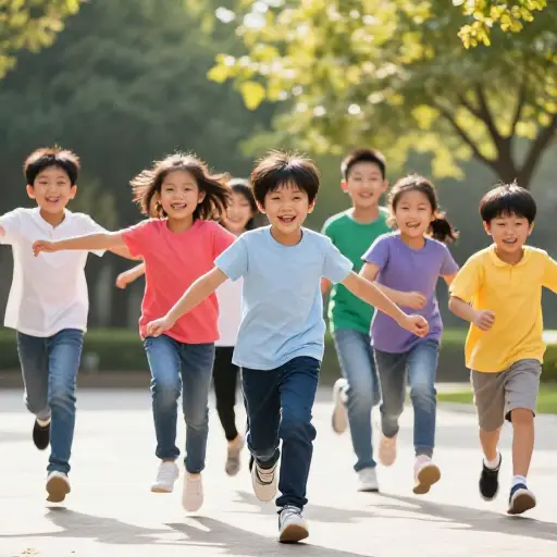 孩子们兴奋得发狂。