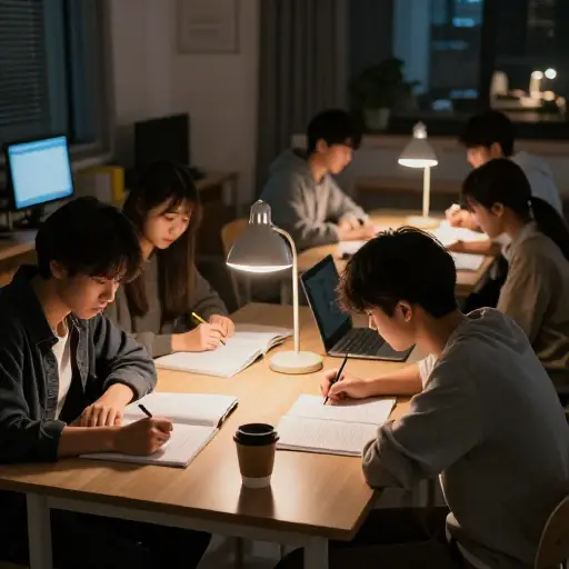 不止一个学生在截止日前的最后一晚才开始熬夜赶论文。