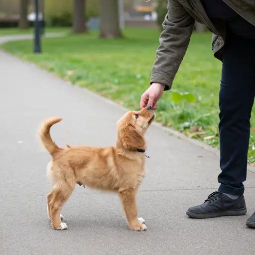 那只长着垂耳朵的迷人小猎犬迷住了公园里的每一个路人。