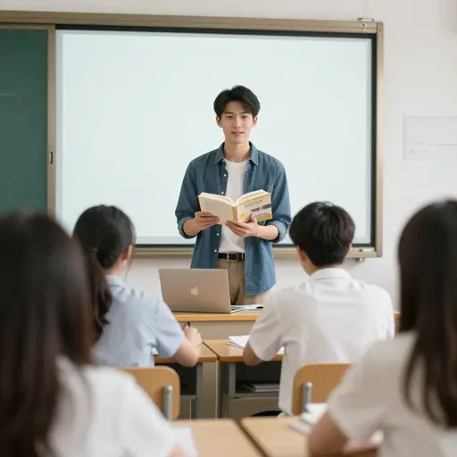 他一直想从事教学工作。