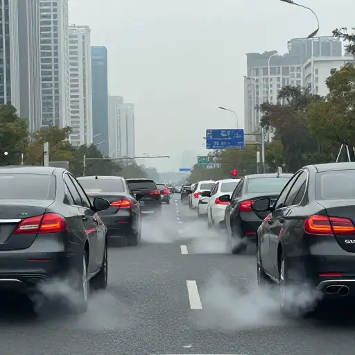 汽车废气是造成城市空气污染的重要因素。