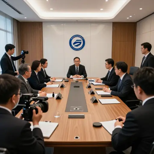 公司为新闻界举行了一场新闻发布会。