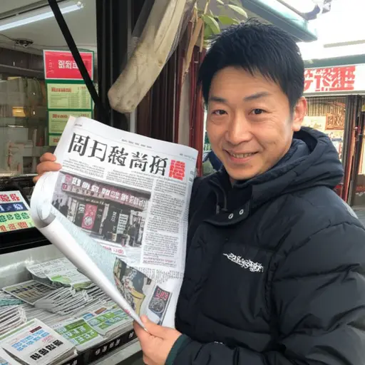 我每周都会买一份周日报纸。