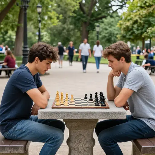下棋对他来说很自然。