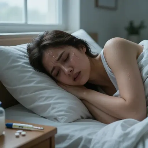 我不确定她到底怎么了——我想是某种病毒。