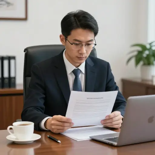 律师非常仔细地审阅了那份合同。