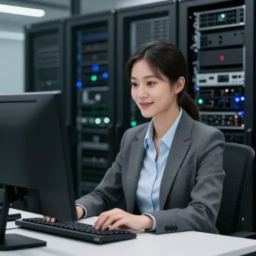她为一家互联网服务提供商工作。