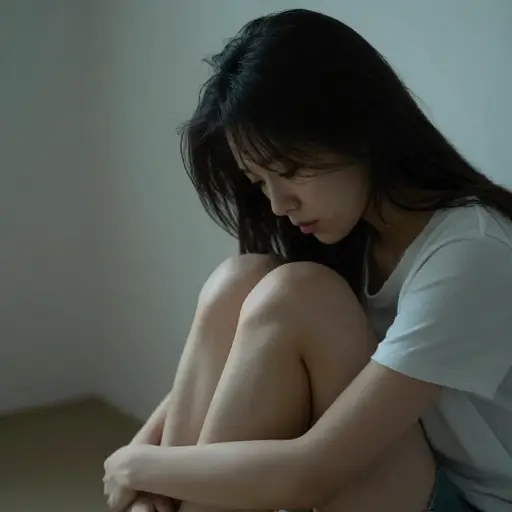 她缺乏自尊。