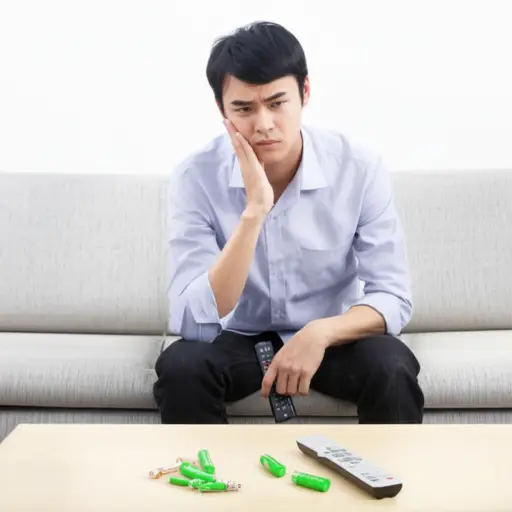 这该死的遥控器怎么又没电了？