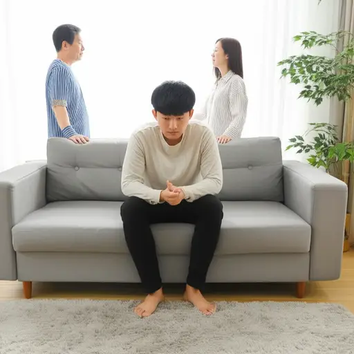 他无法与父母沟通。
