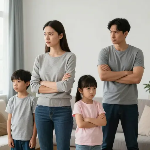 我们必须在孩子们面前停止争吵。