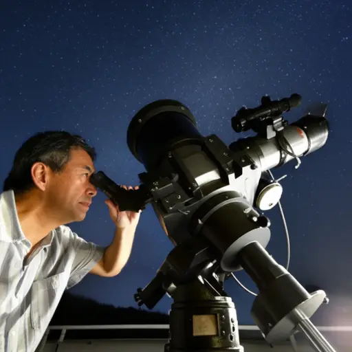 天文学家正在探索宇宙的奥秘。