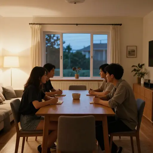 我们还没吃过晚饭。