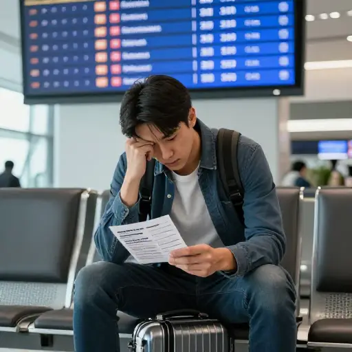 在不断的延误之后，航班被取消成了最后一根稻草。