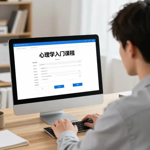我报名参加了一门心理学入门课程。