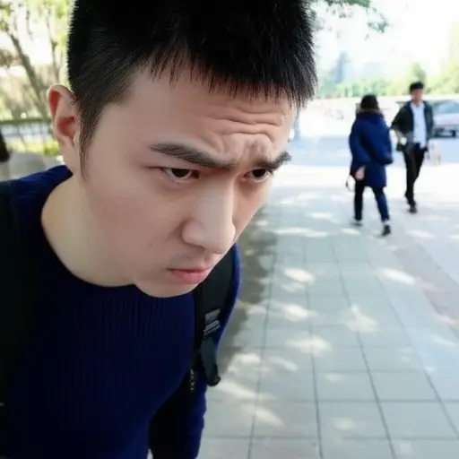 他看到有人随地吐痰时感到非常恶心。