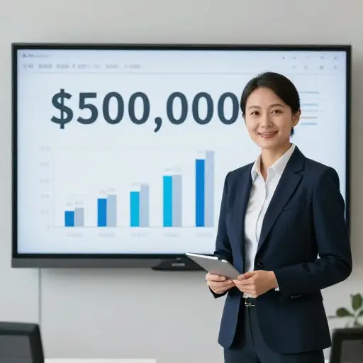 本季度销售额已超过50万美元大关。