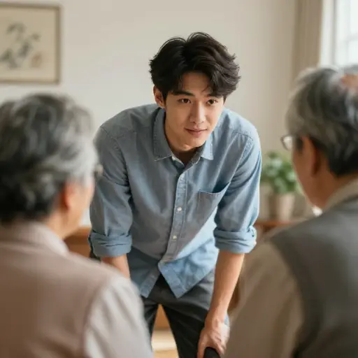 他总是非常恭敬地对他们说话。