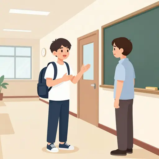 他解释了他为什么迟到。